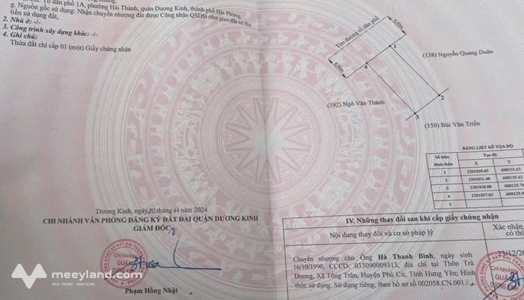 Đất đẹp mặt đường Hải Thành 1, Dương Kinh, hội an cư cực phẩm