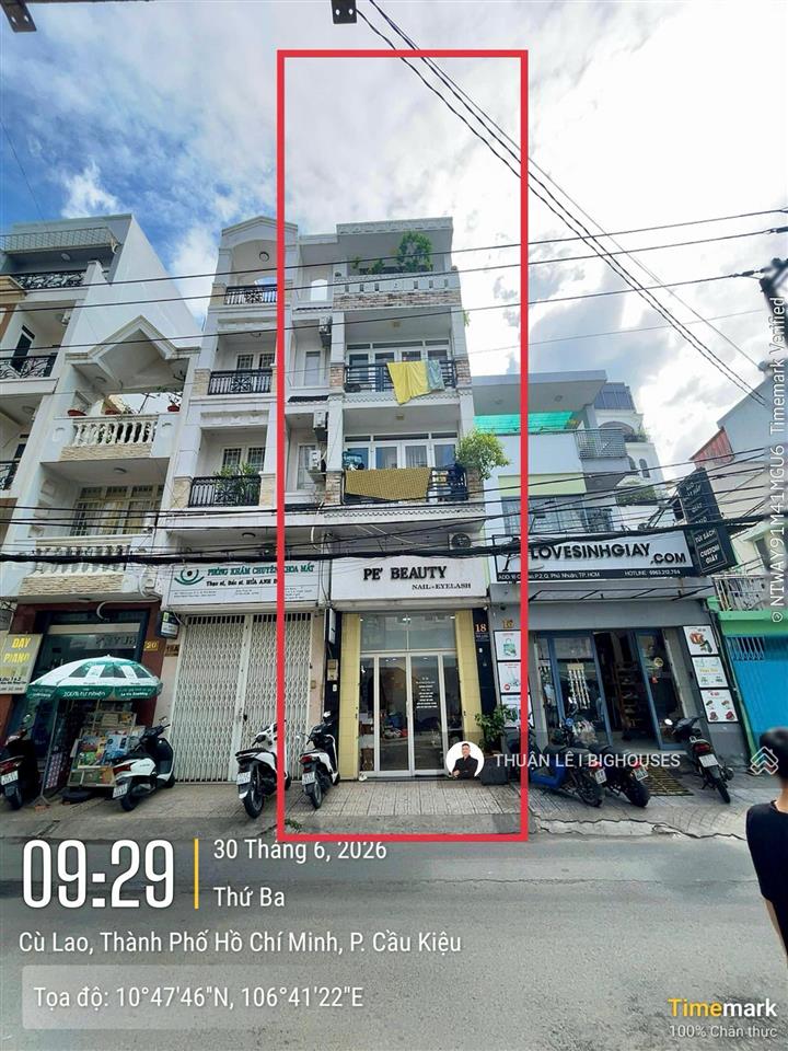 Bán nhà mặt tiền cù lao, khu đường hoa sát quận 1 (3,5mx15m) dts ~250m2, nhà 5 tầng. 17tỷ còn tl