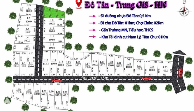 Đất nền Đô Tân, Trung Giã, Hà Nội - Chỉ từ 780 triệu, sổ hồng sẵn sàng