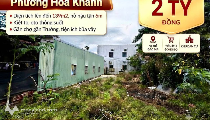 Đất kiệt Âu Cơ, Liên Chiểu, 139m2 nở hậu, giá chỉ 2 tỷ