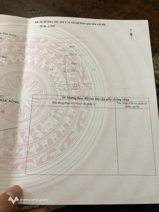 Bán lô đất thổ cư vuông vức tại khu tái định cư Biên Phòng, Gia Nghĩa