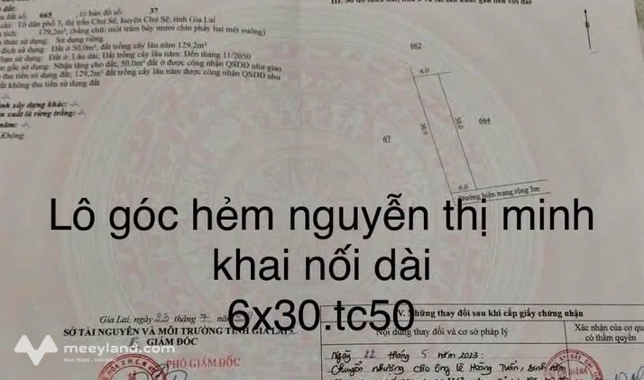 Lô góc tiềm năng tại Nguyễn Thị Minh Khai, Chư Sê, Gia Lai