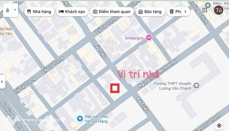 Bán căn nhà phố Bà Triệu, Phú Yên, 2 mặt tiền thoáng đãng, giá 7.79 tỷ