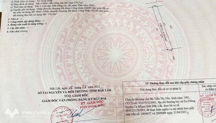 Đất nền mặt tiền đường nhựa T5, Ea Bar, Buôn Đôn