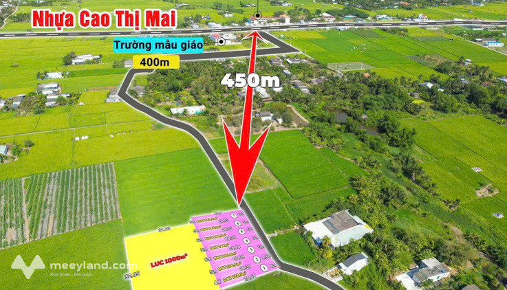 Bán đất thổ cư 5m x 28m mặt tiền Nguyễn Văn Lũy, dân cư đông đúc, điện nước đầy đủ, phù hợp xây nhà ở