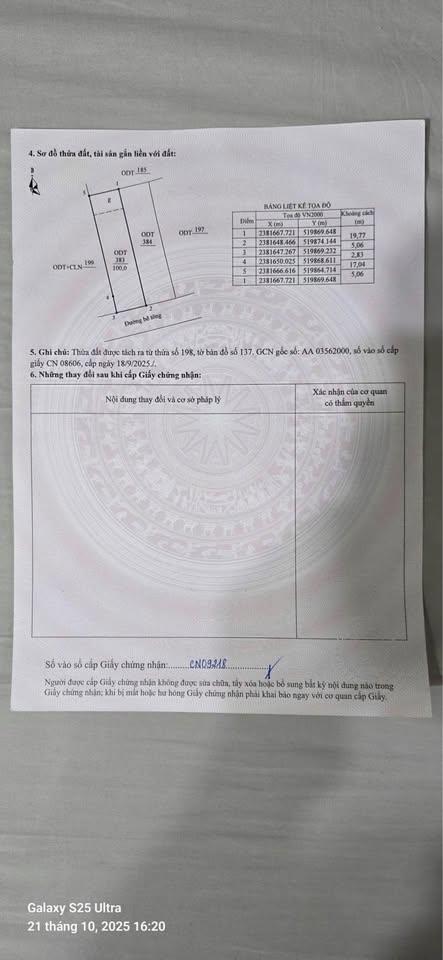Bán lô đất 100m2 full thổ cư Tại Khô sáu - phường Hải Yên - TP Móng Cái - Quảng Ninh (
