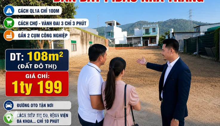 Đất đẹp phường Bắc, Nha Trang, giá cực yêu chỉ 11 triệu/m2