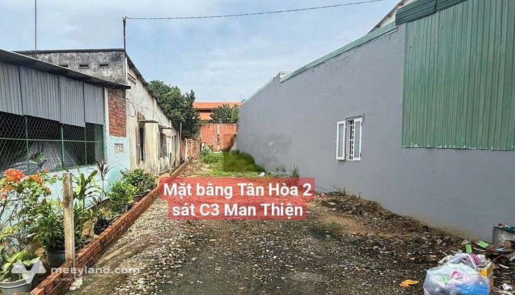 (5tr) Cho thuê mặt bằng Tân Hòa 2 kế C3 Man Thiện | full thổ, ký lâu