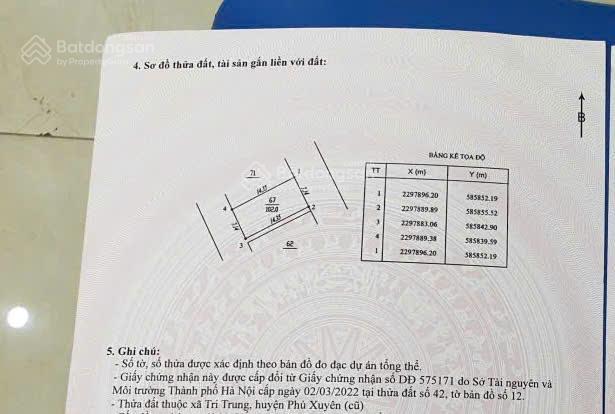 Chính chủ cần bán đất giãn dân tri trung phượng dực 2 mặt tiền nằm sát khu đô thị vin olymp