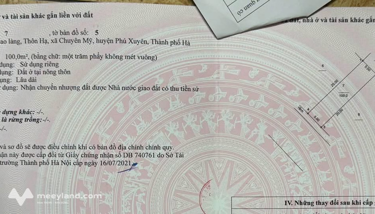 Sở hữu ngay lô đất đấu giá Ao Làng Hạ, Chuyên Mỹ, Thường Tín giá cực rẻ