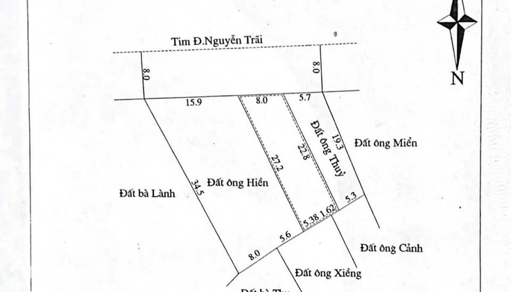 Nhà mặt tiền Nguyễn Trãi, Đông Hà - Vị trí đắc địa gần công viên