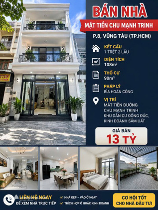 Bán nhà riêng, 108 m², Phường 8