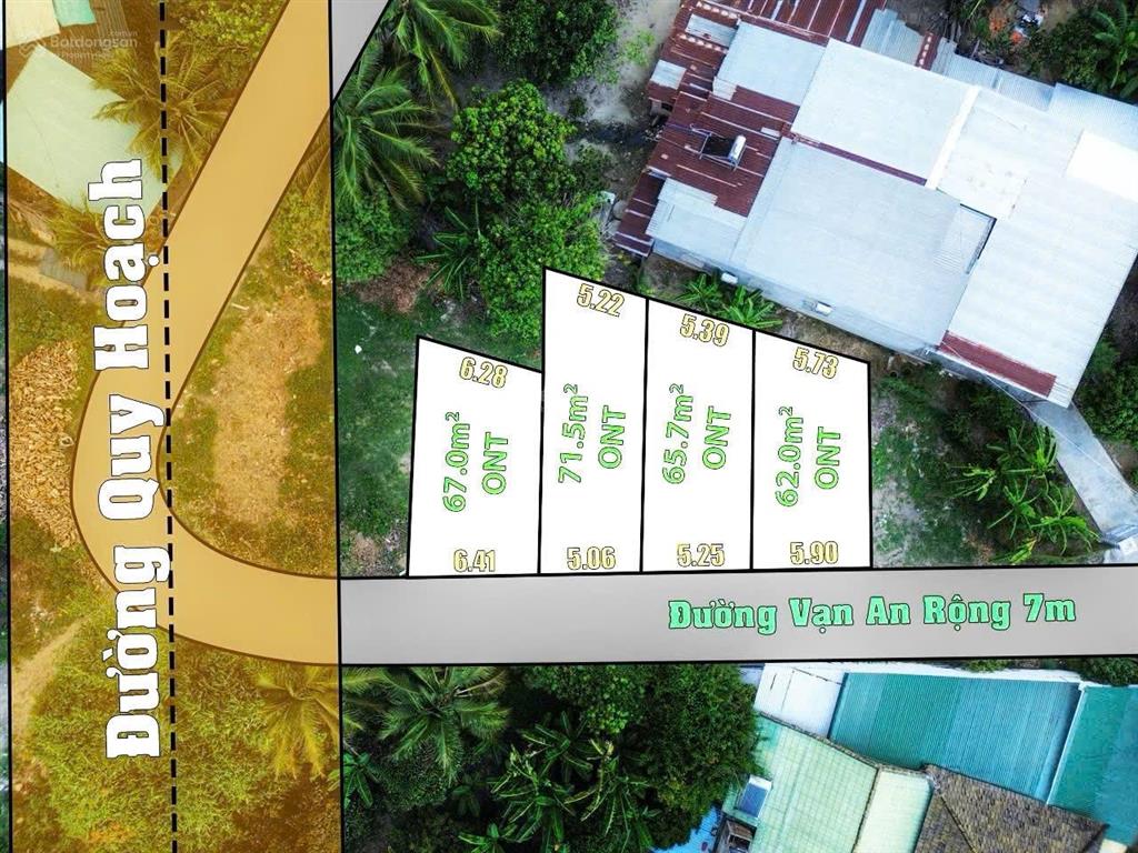 Bán gấp lô đất diên an mặt tiền đường vạn an full thổ cư khu dân cư san sát