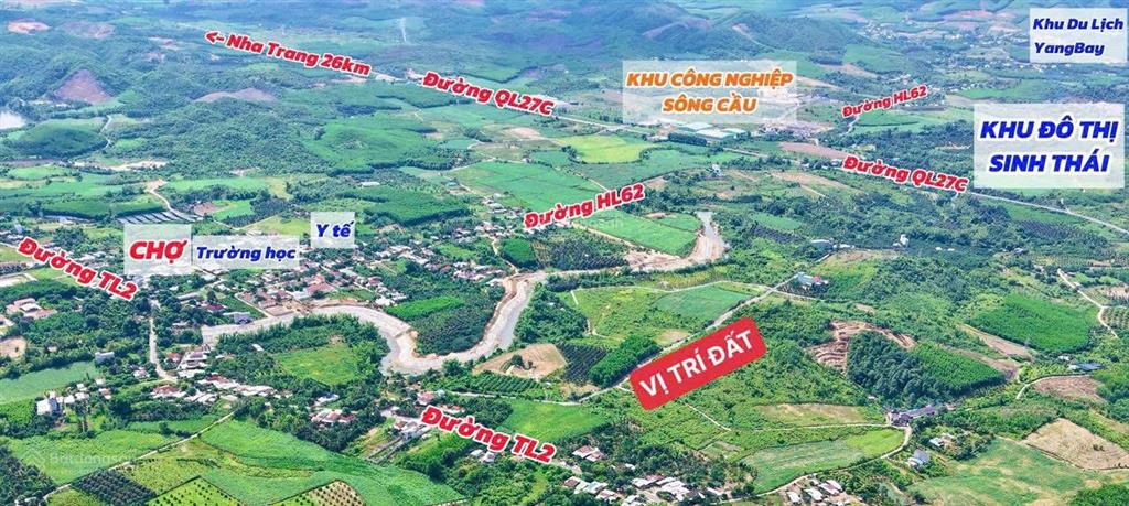 Đất mặt tiền đường nhựa sông cầu chỉ 750 triệu