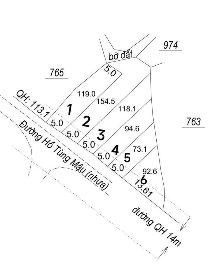 Hàng hiếm đất mặt tiền hồ tùng mậu, p. hòa thắng, ngang 5m, full thổ cư, chỉ 460 triệu