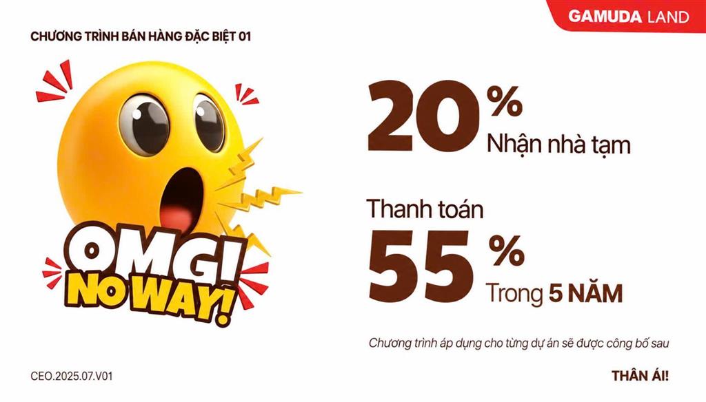 Em thư n/viên cđt gamuda land bán giá gốc nhà phố & villa the meadow trả chậm 5 năm 20% nhận nhà