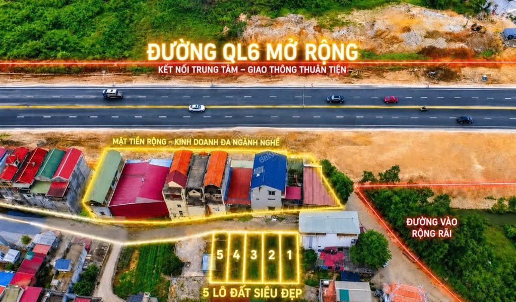 Bán lô đất làn 2 quốc lộ 6 tại xã xuân mai. cơ hội đầu tư đón đầu sóng hạ tầng