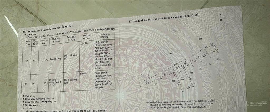 Hàng cắt lỗ sâu chỉ 1,6 tỷ / lô đất 60m2 trung tâm công nghệ cao hòa lạc
