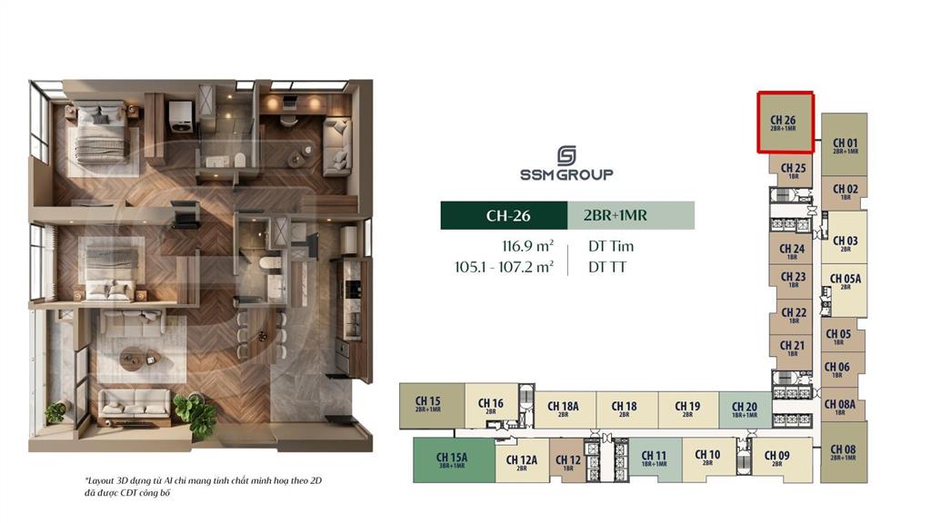 Siêu phẩm 3n view đại lộ 107m dự án cao xà lá, giá 18,49 tỷ. 0336 972 ***