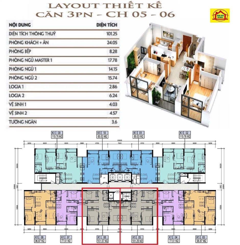 8 tỷ căn 101m 3n2vs khai sơn city long biên