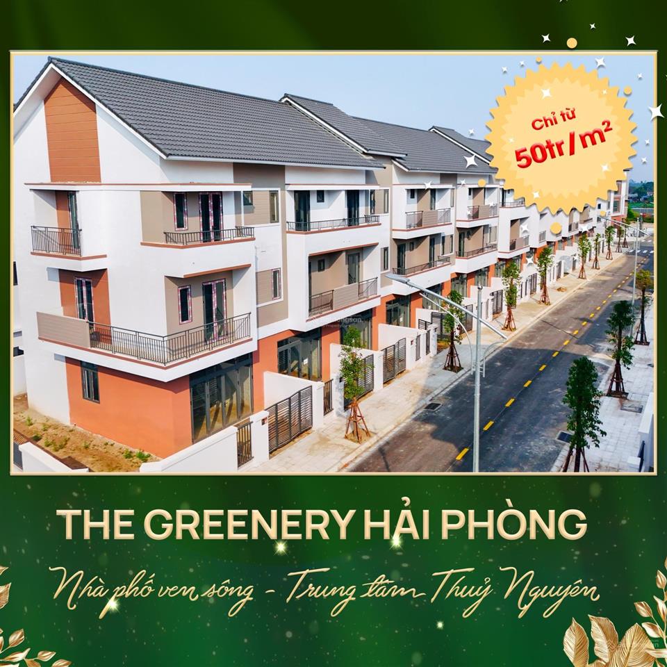Bán nhà liền kề the greenery hải phòng, 4,95 tỷ, 88m², chính chủ