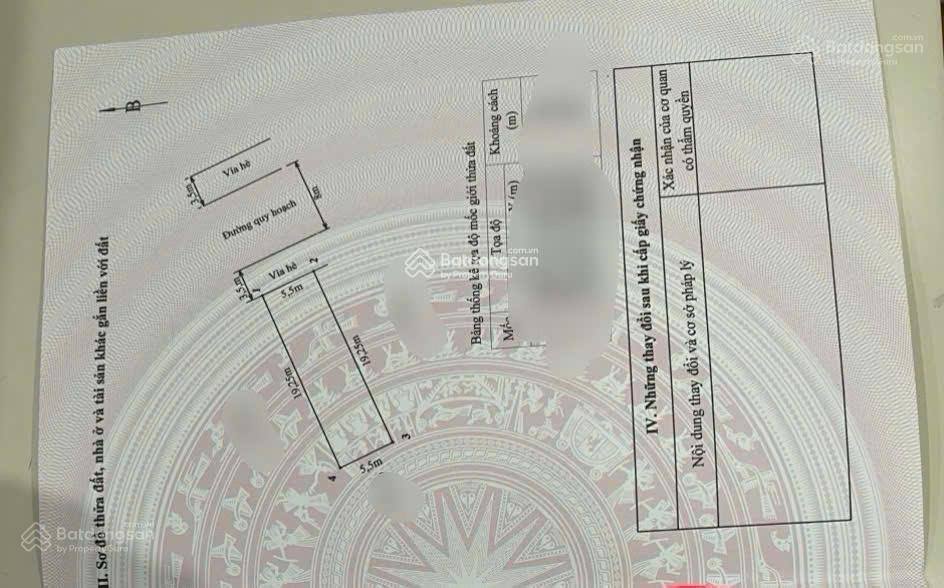 Bán đất khu nhà ở phúc lộc hải an hải phòng dt 105,9m2 ngang 5,5m hướng đông bắc