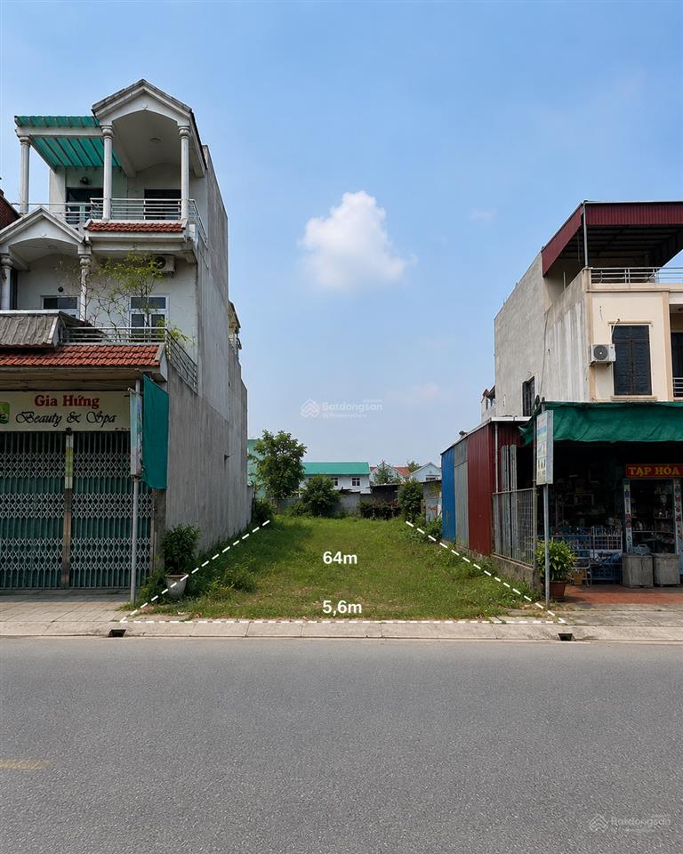 Bán lô đất siêu đẹp xã trường thọ, an lão hải phòng, diện tích 64m mt5,6m vỉa hè oto đỗ, giá 900tr