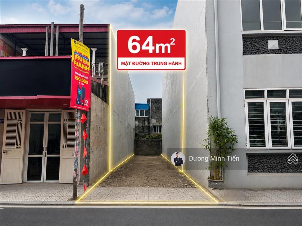 64m2 đất mặt đường trung hành điểm đẹp kinh doanh tốt