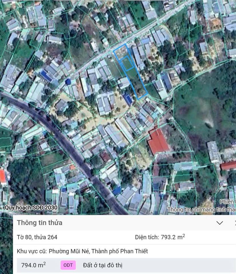 Bán đất mặt tiền đường xuân thủy phường mũi né