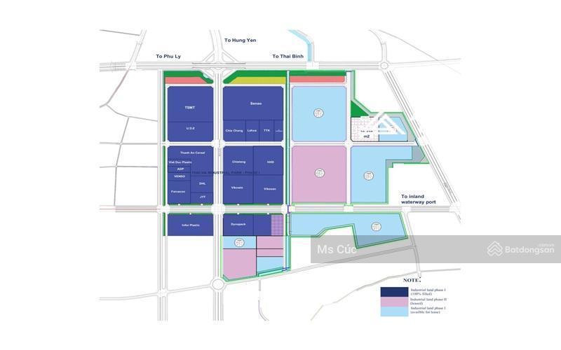 Cđt bán đất xây dựng nhà máy kcn thái hà huyện lý nhân hn. giá 2,8tr/m2