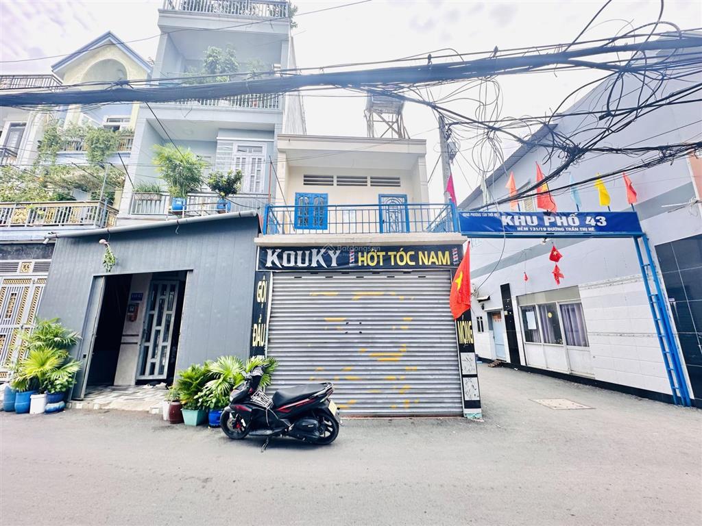 Bán nhà 4m x 16m 2 tầng góc 2 mặt tiền hẻm thông kinh doanh, mở cty đường hiệp thành 42, quận 12