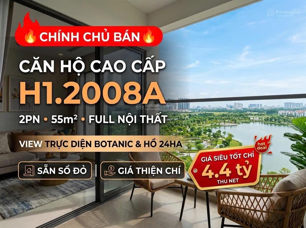 Rẻ nhất tòa h1 masteri chính chủ bán căn hộ 2n2wc tầng trung view công viên