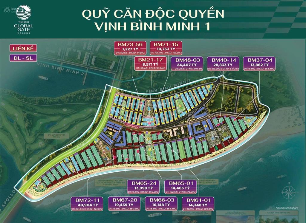 Cập nhật full bảng hàng vinhomes global hạ long độc quyền, giá tốt tháng 7/2026