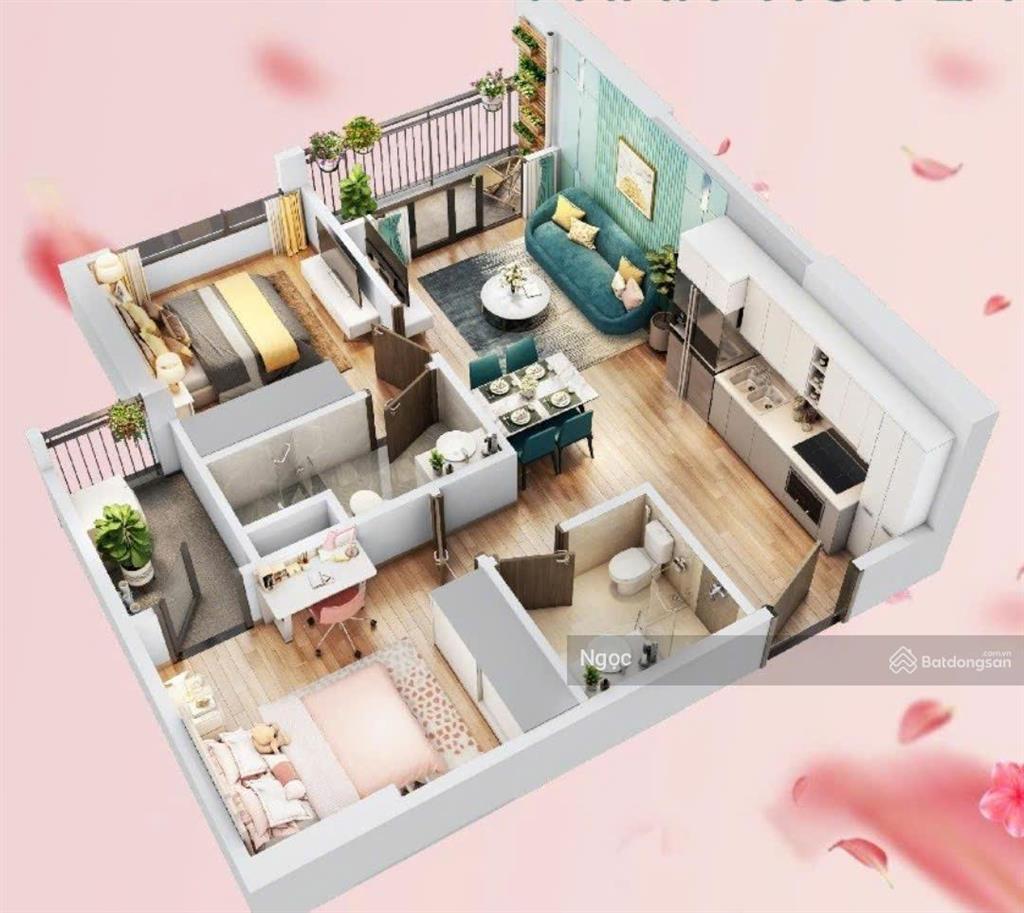 Gấp! bán căn 2pn2wc dt 54m2 lumi hà nội giá 3,980 tỷ bao phí đóng tiến độ tháng 10 nhận nhà