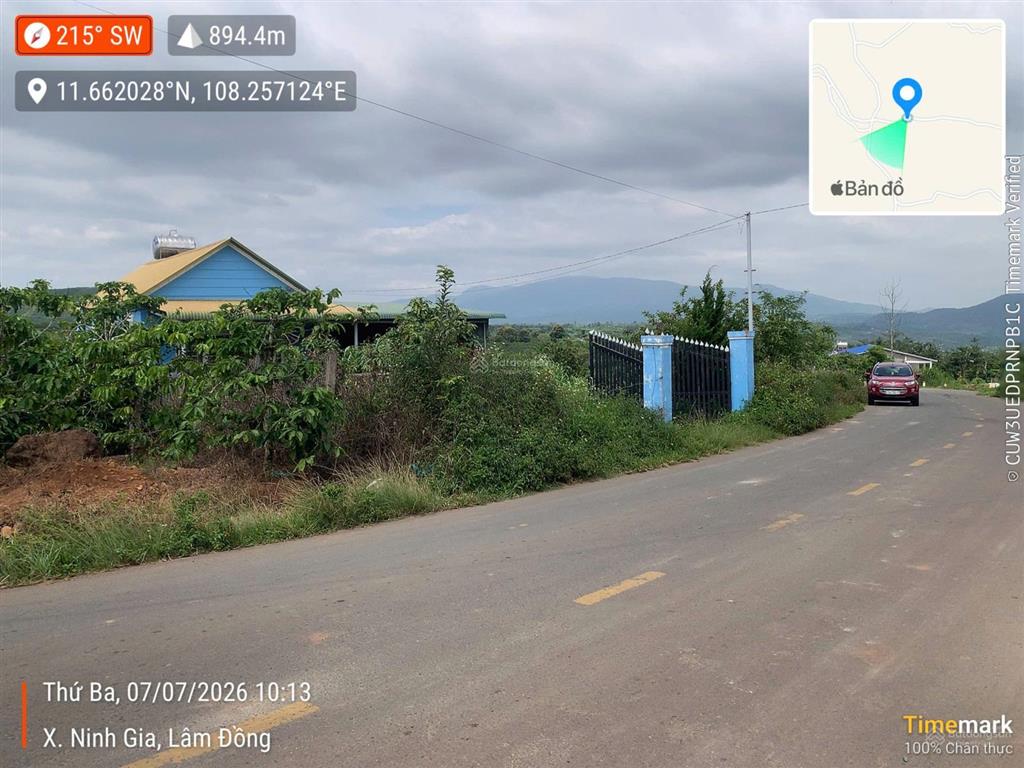 Đất đẹp đức trọng, dt 6.769m² mặt tiền đường nhựa, view đẹp, chuyển được full thổ cư, đã xây nhà