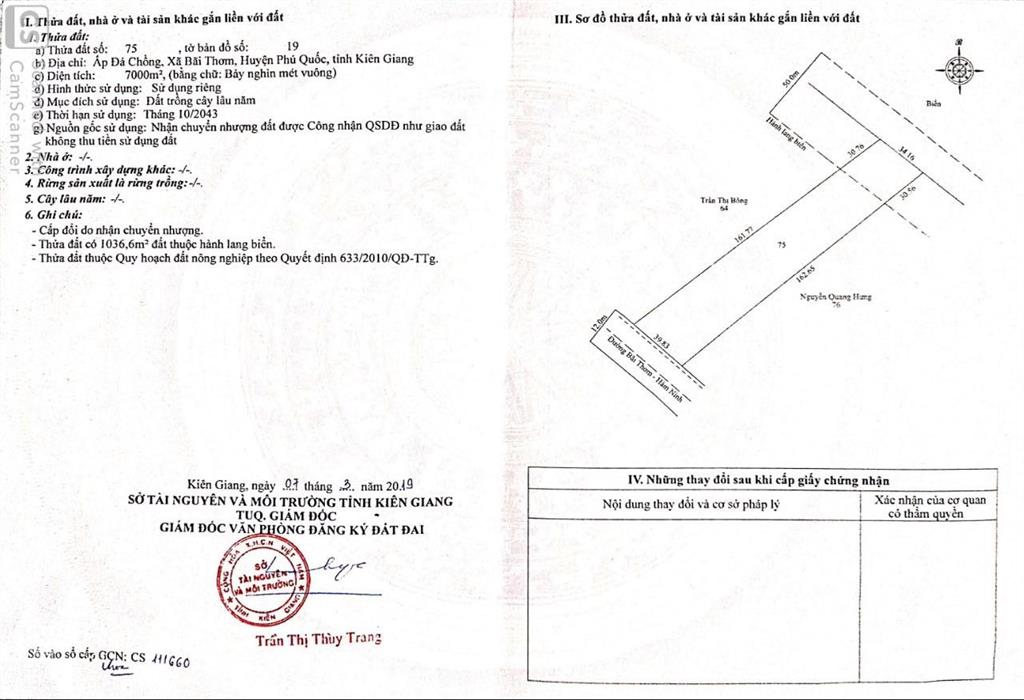 Bán đất mặt biển bãi thơm, phú quốc