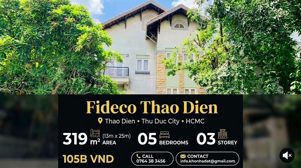 Biệt thự compound fideco thảo điền tọa độ vàng của giới thượng lưu