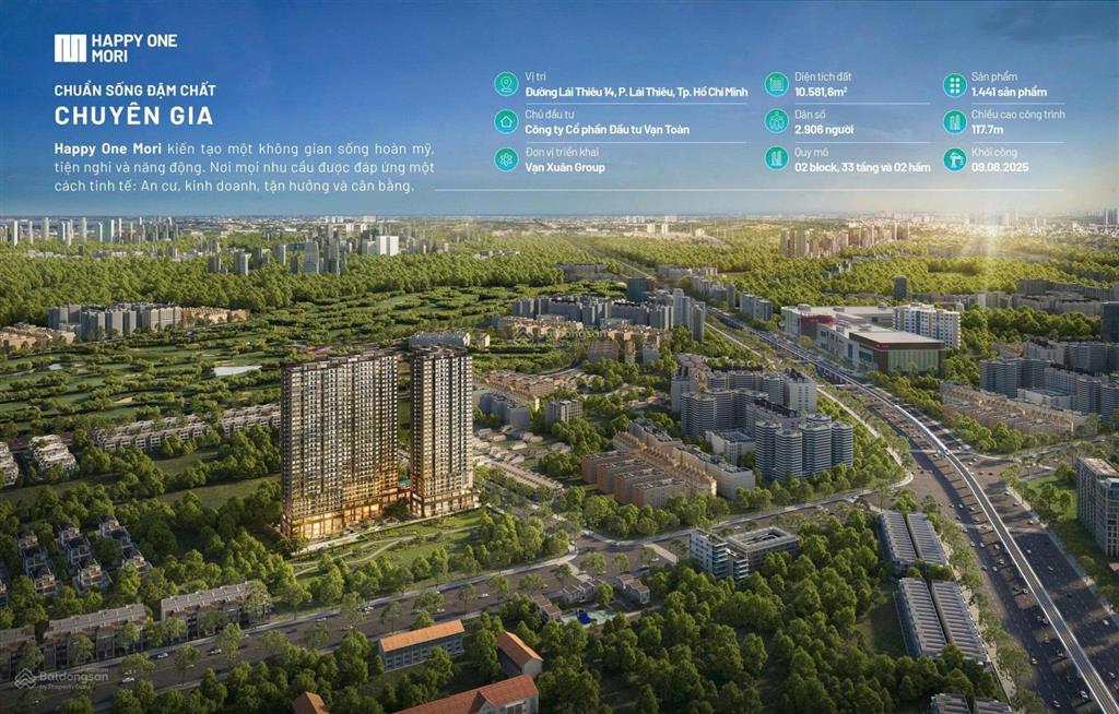 Thanh toán 5% là ký hợp đồng mua bán dự án happy one mori