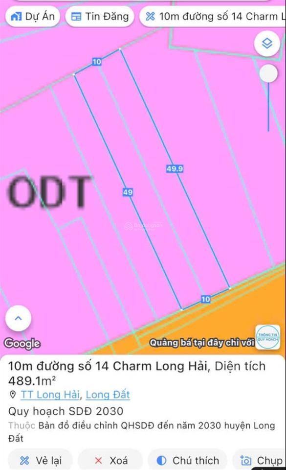Mặt tiền đường 14 hướng thẳng ra bãi tắm long hải !! giá ngộp !!! brvt