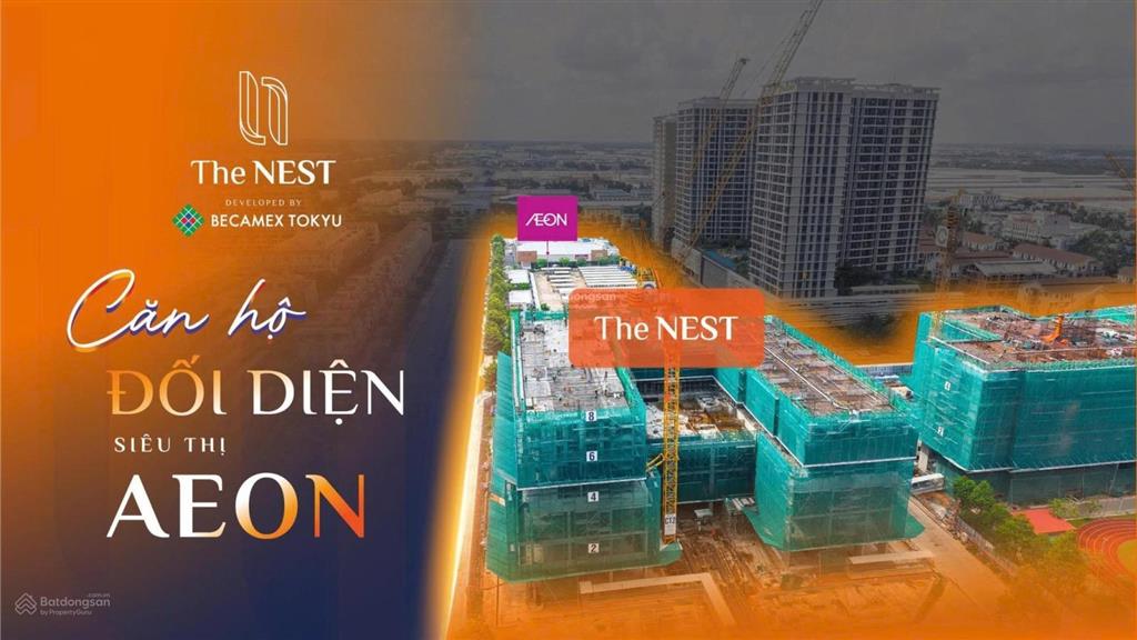 Cđt becamex tokyu mở bán căn hộ the nest 1pn1wc39m2 cạnh aeon, trả 50% nhận nhà, cho thuê 10tr/th