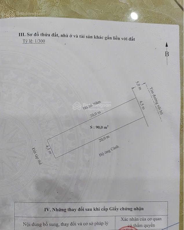 Lô đất 90m2 an trang, an đồng, an dương giá hơn 4 tỷ