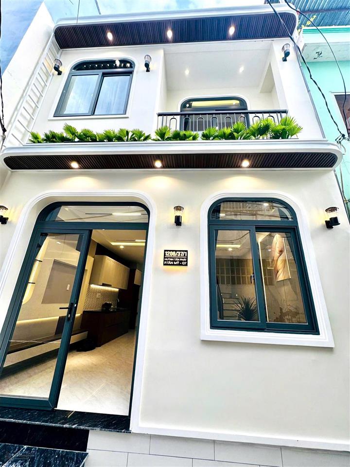 Bán nhà mới hẻm 1206 huỳnh tấn phát, p. tân mỹ, q7 liền kề phú mỹ hưng dt 32m2 giá 4 tỷ 580 triệu