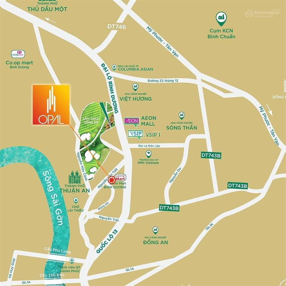 Bán ch 2pn, 2wc, giá cực chất 2,295 tỷ, 62m2 tại opal skyline, lái thiêu, thuận an
