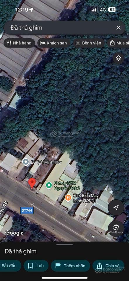 Đất mặt tiền đt 744, an tây, bến cát, bd. diện tích 11839m²