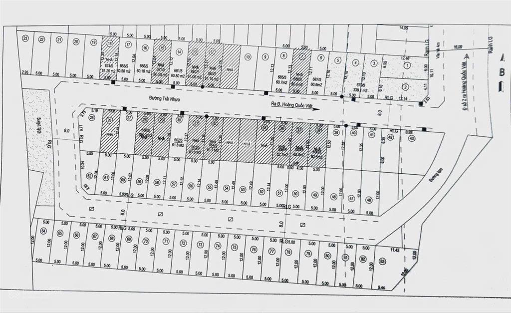 Bán đất đường hoàng quốc việt, phú thuận, dt 60,5m², giá 7 tỷ 590 triệu, đường 8m 0937 075 ***