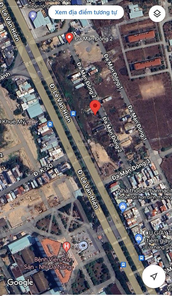 Bán đất đường đa mặn đông 2 sát lê văn hiến, đối diện bệnh viện 600 giường 90m2 giá 7,75 tỷ