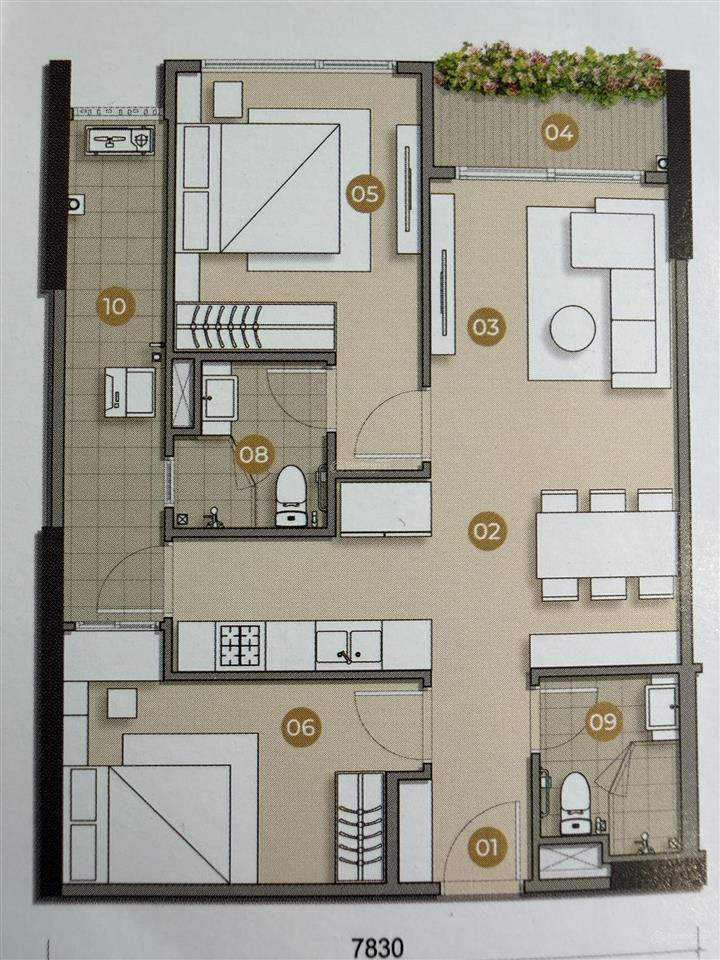Trellia cove căn hộ 2pn đẹp | ưu đãi gần 790 triệu đồng | csbh tháng 7/2026 nhận nhà tháng 6/2027
