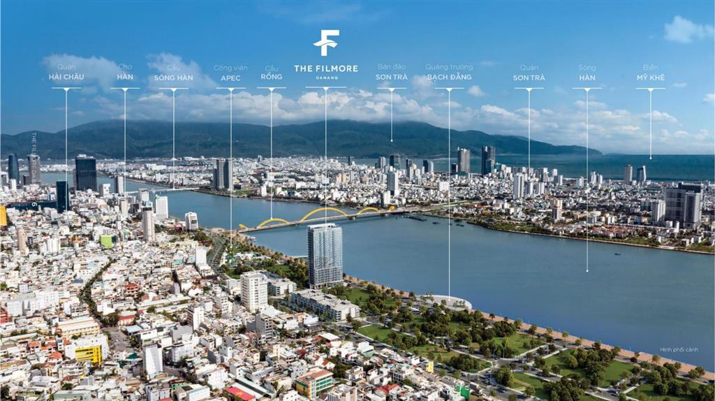 Filmore đà nẵng bán căn góc 2 phòng ngủ trực diện sông hàn, hỗ trợ vay 70% từ chủ đầu tư