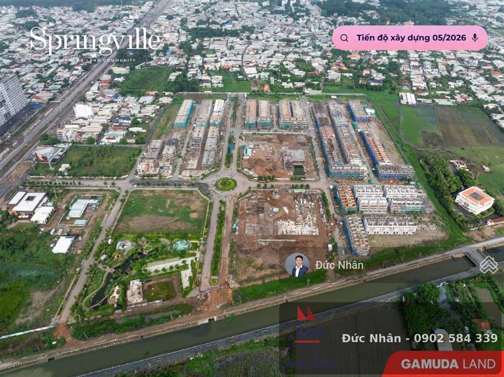 Bán nhà phố springville gamuda căn góc, nhơn trạch đồng nai 8,6 tỷ thanh toán nhẹ 2 năm