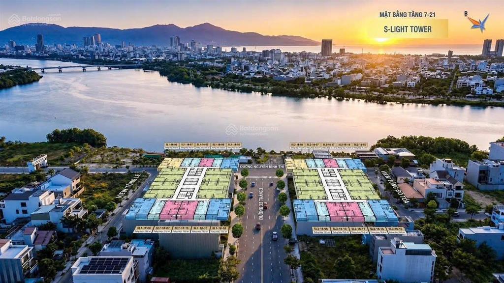 Thanh toán sớm 95% sở hữu căn hộ studio view sông tại tòa slight với mức giá chỉ 2 tỷ 130